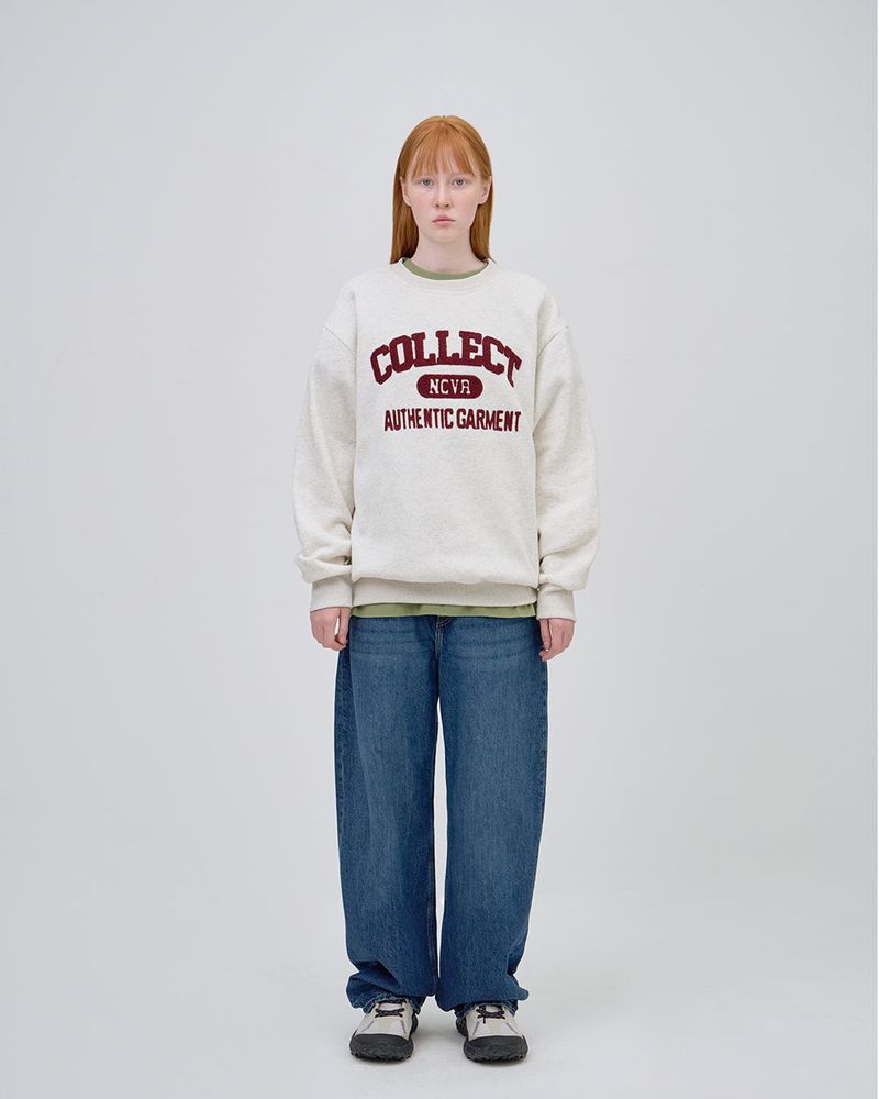 COLLECT LOGO SWEAT SHIRTS - OTMEAL