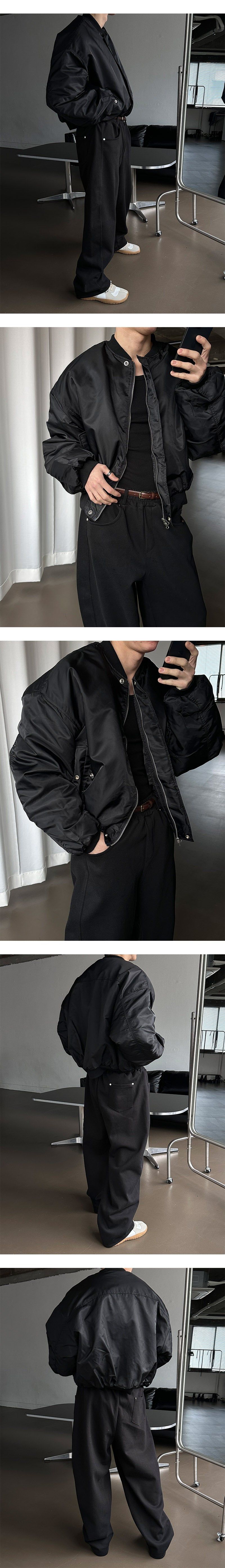  [S/S] Crop ma-1 jumper(2color)