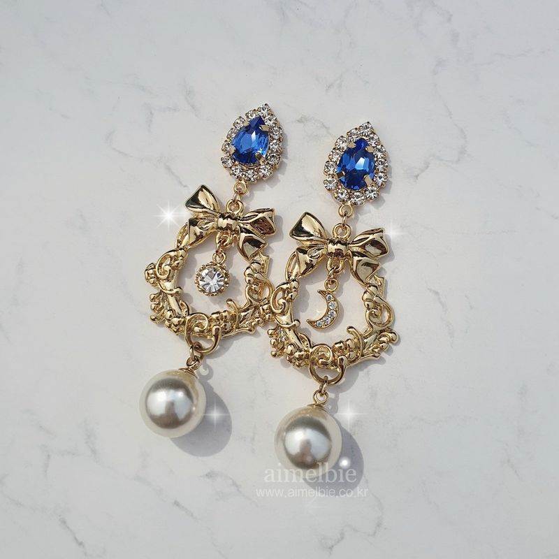 Royal Blue Garden Earring