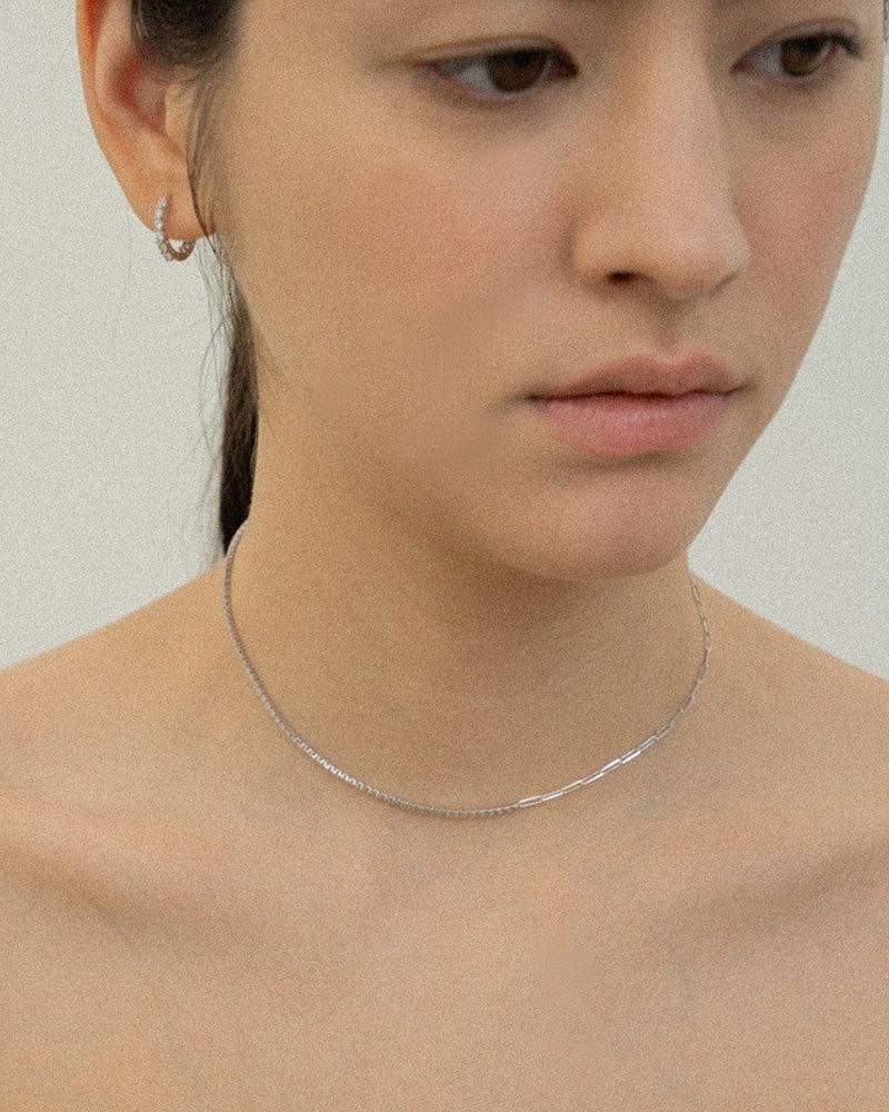 [White Gold] ウィンクルワンタッチピアス