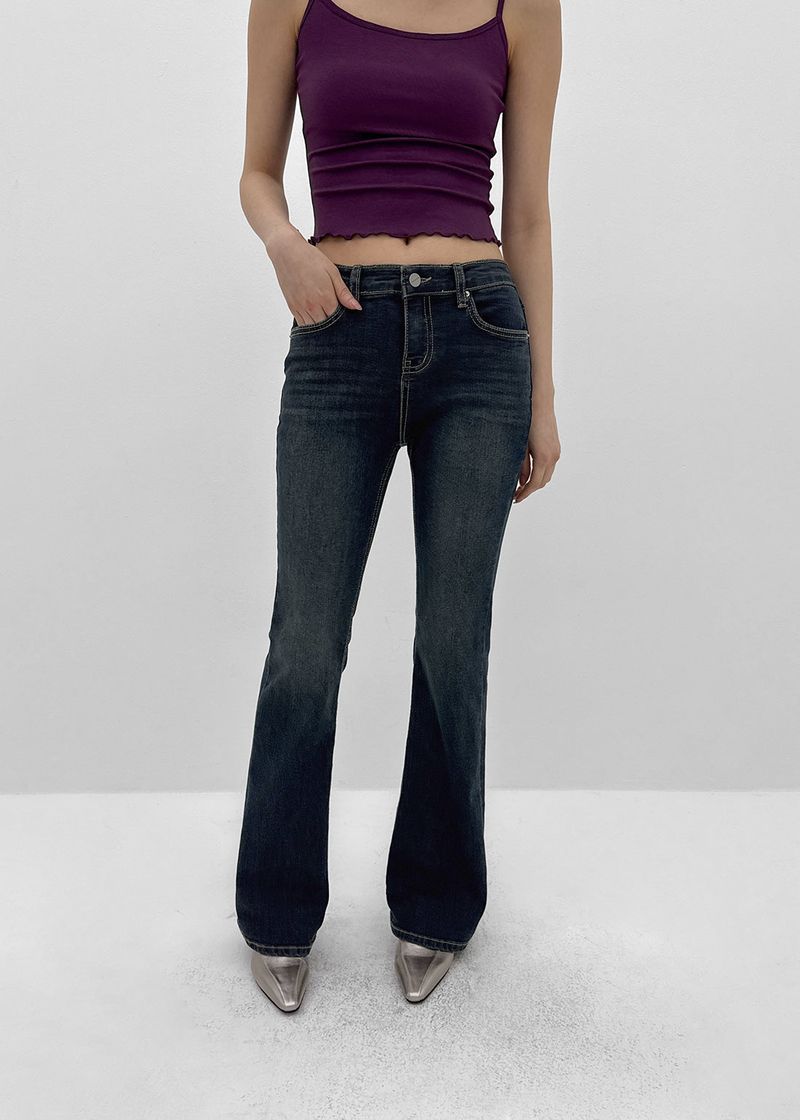 [MADE] Rabu Back-Pocket Slim Bootcut Denim Pants
