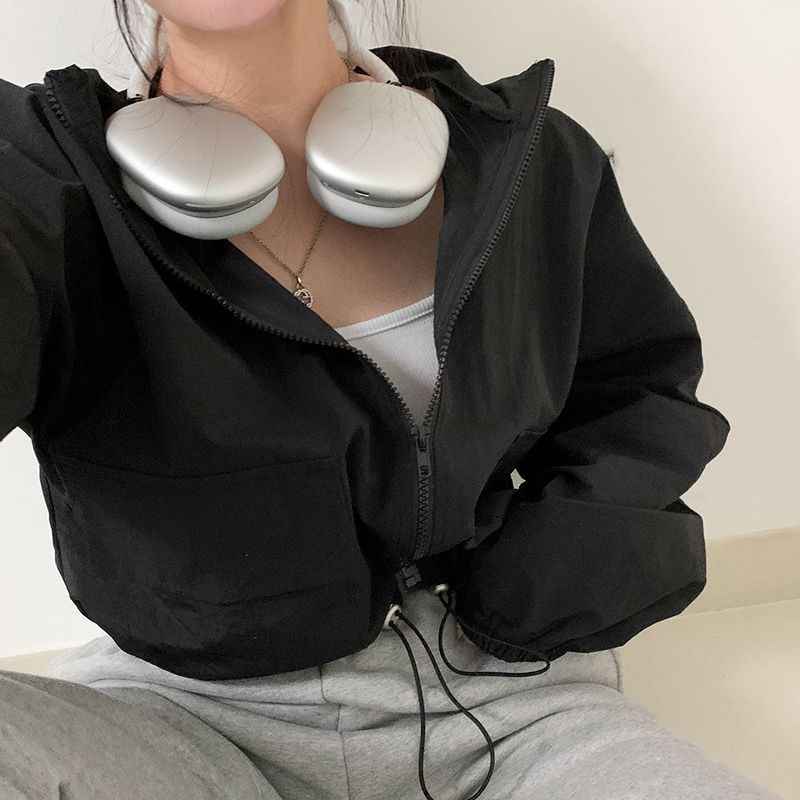[5color] Sporty String Pocket Windbreaker Jumper