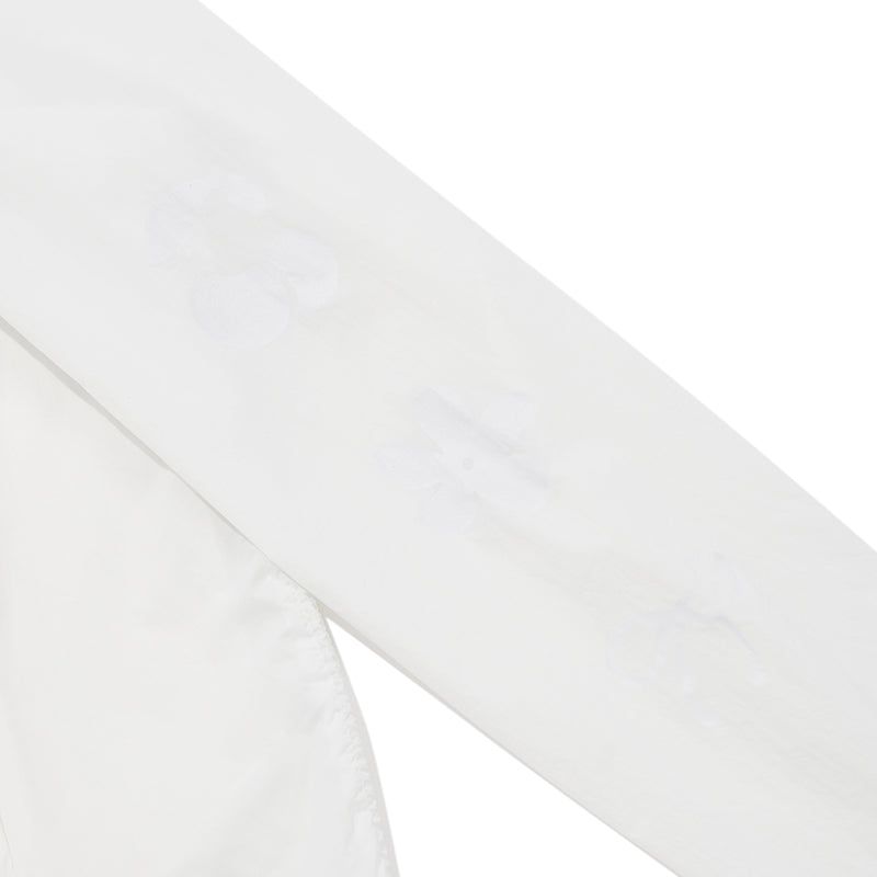 CHERRY STRING SHIRRING WINDBREAKER [WHITE]