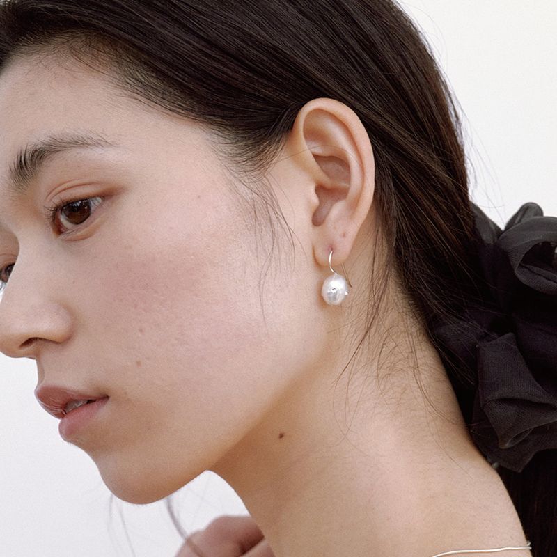 Irregular Polkadots Hook Earrings