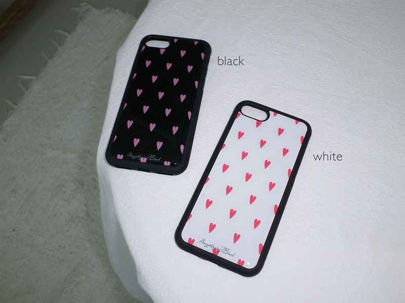 heart epoxy bumper case [white]