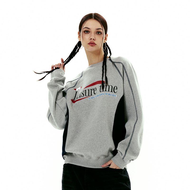 AMES WORLDWIDE（アメスワールドワイド）の「LEISURE TIME LOGO SWEATSHIRT GREY（Tops）」