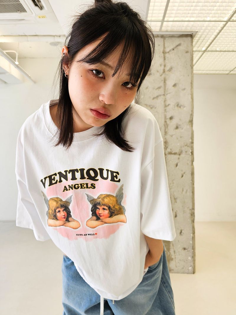 VENTIQUE（ベンティーク）の「VENTIQUE Cutie Angel T-shirt 2color（Tops）」
