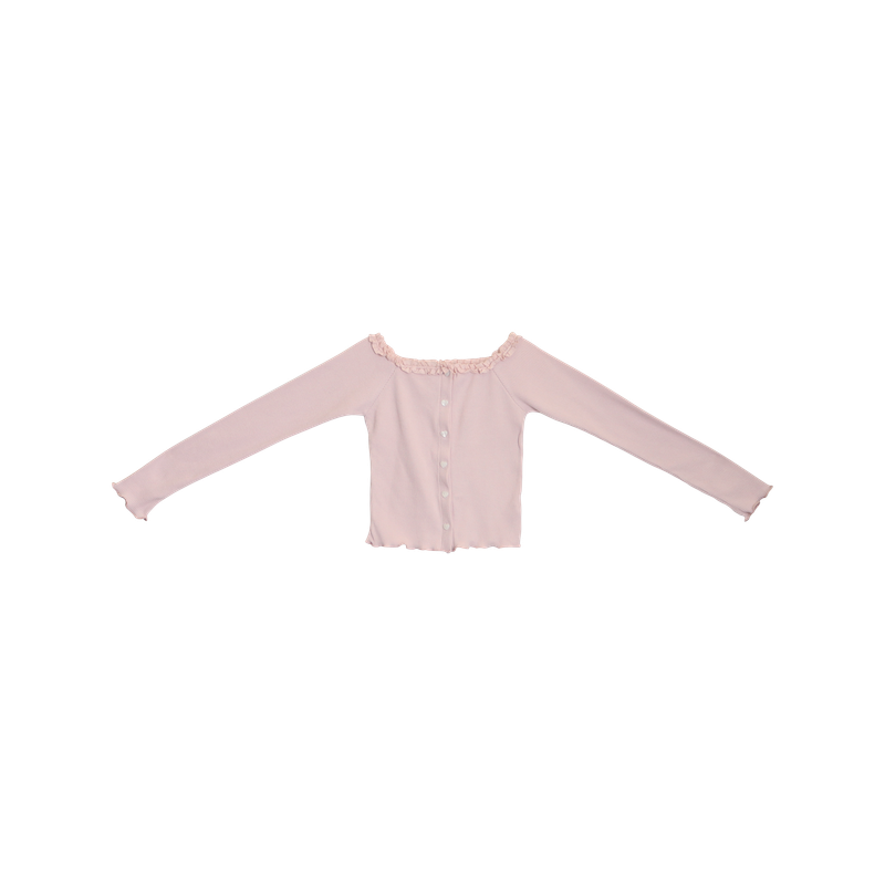 SUGAR OFF-SHOULDER CARDIGAN