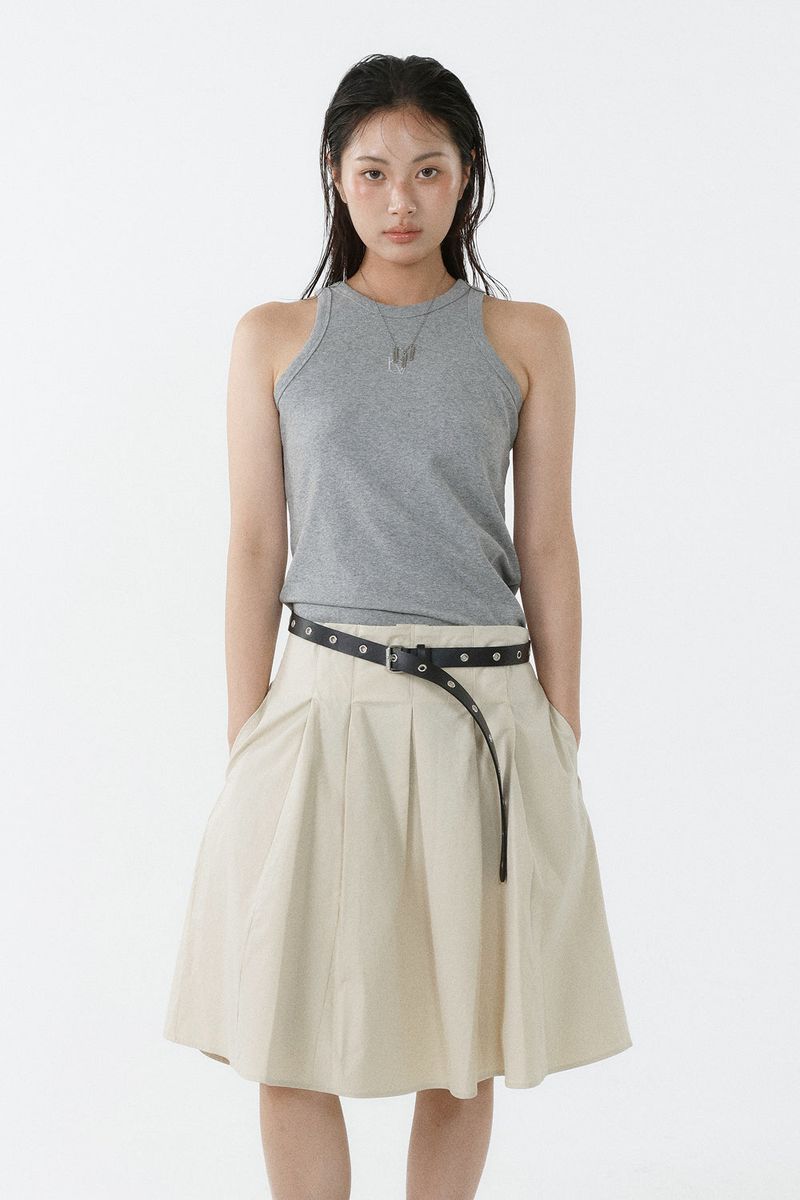 ALL-DAY SLEEVELESS TOP_MELANGE GRAY