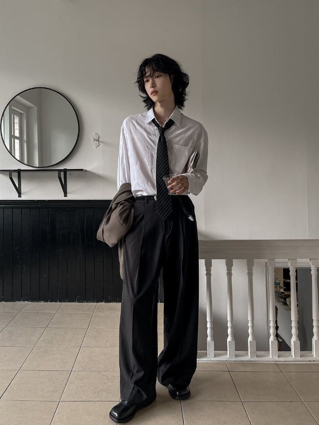 Pauline Scratch Wide Slacks
