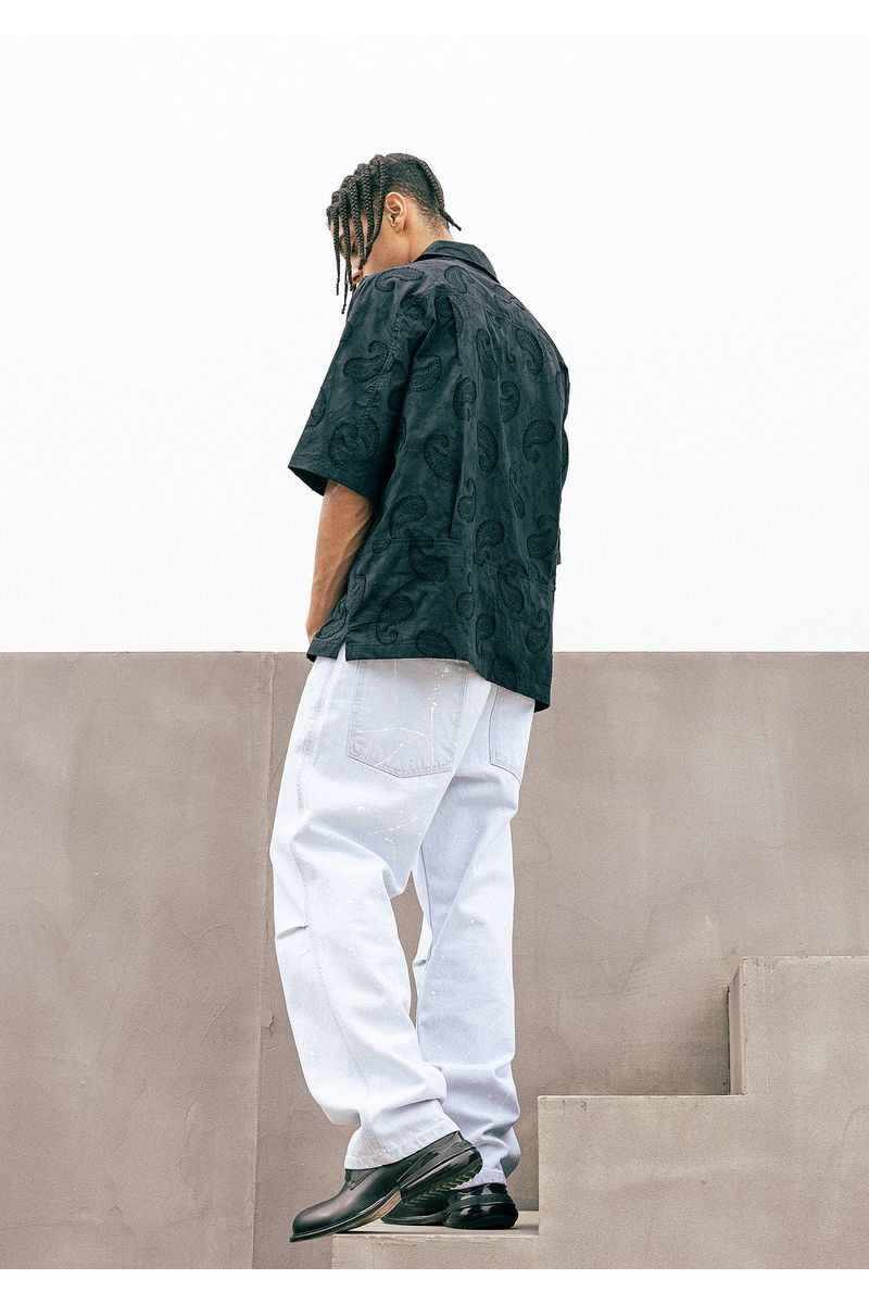 LOOSE FIT POLLOCK ICE JEAN