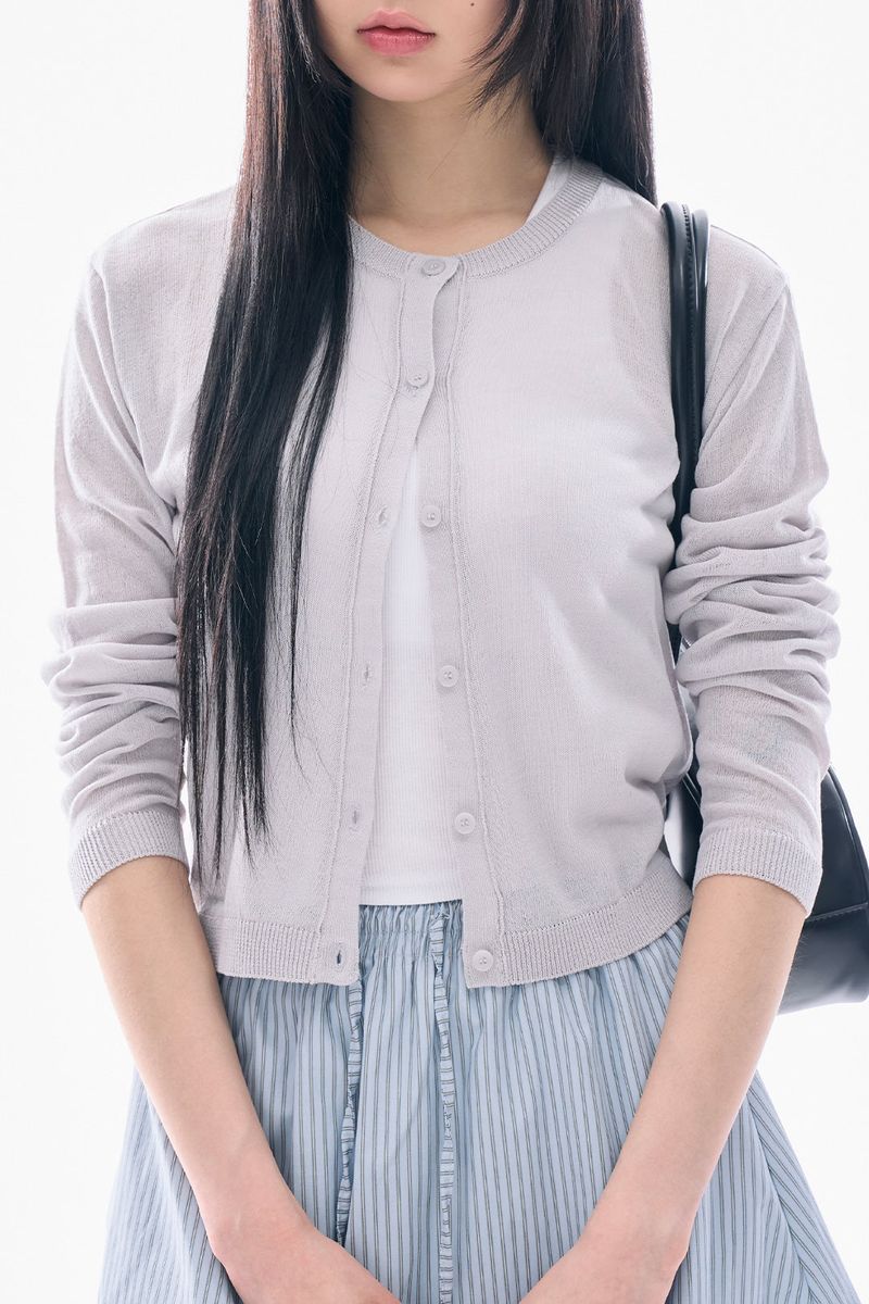 Raucohouse（ラウコハウス）の「Connie see-through round cardigan（Tops）」