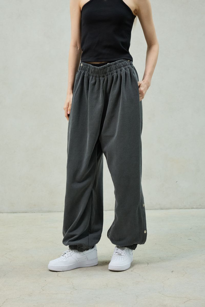 PITA SNAP OFF SWEAT PANTS / CHARCOAL
