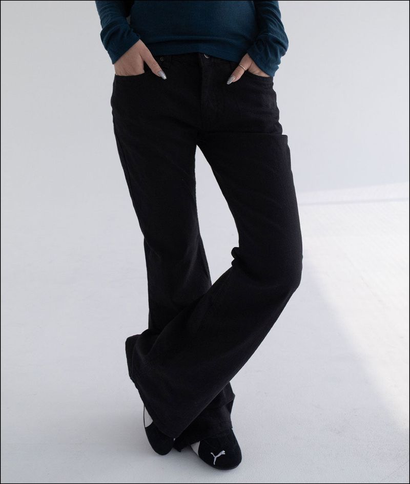 Nine low rise cotton pants