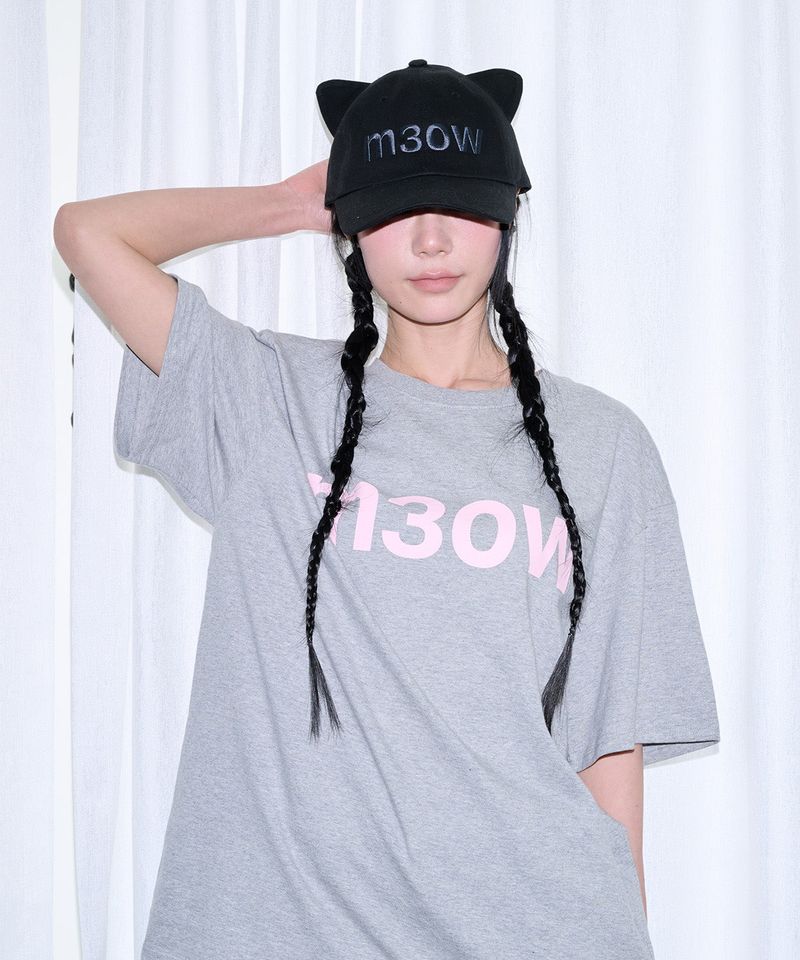 ITZAVIBE(イッザバイブ)の「M3OW T SHIRT - LIGHT GRAY(Tops)」