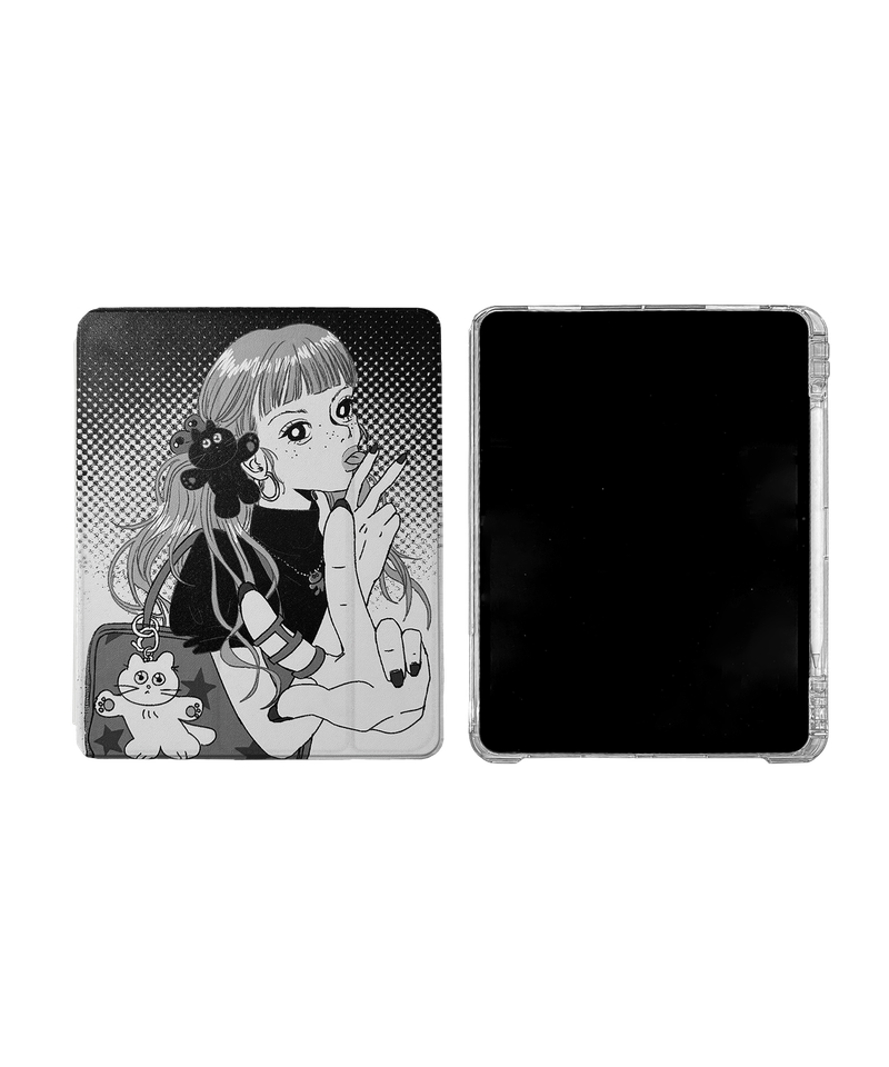 GODASHIN Cats Girl Ipad Case