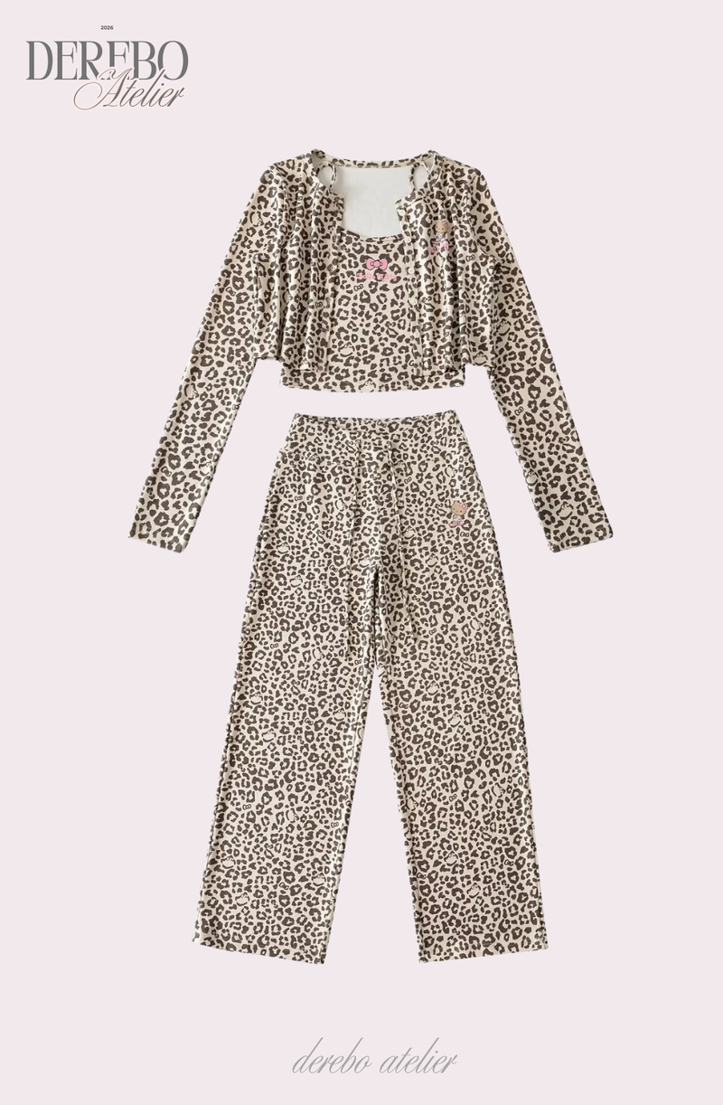 Mob Leopard Three-Piece Trading Set-up (SLEEVELESS TOP)