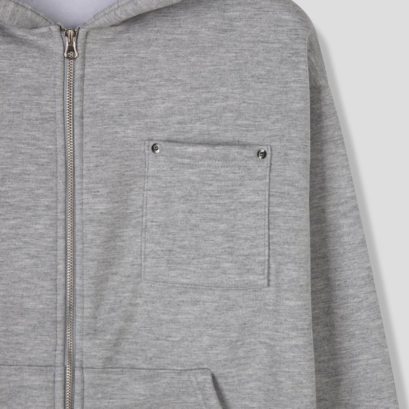 Rivet Pocket Hood Zip-Up