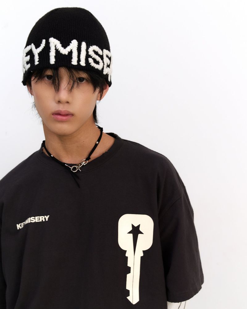 Keymisery Handmade Beanie (Black)