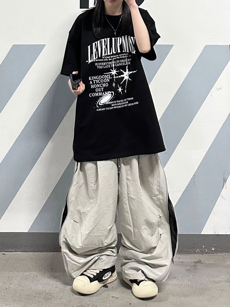 two-way mesh nylon pants