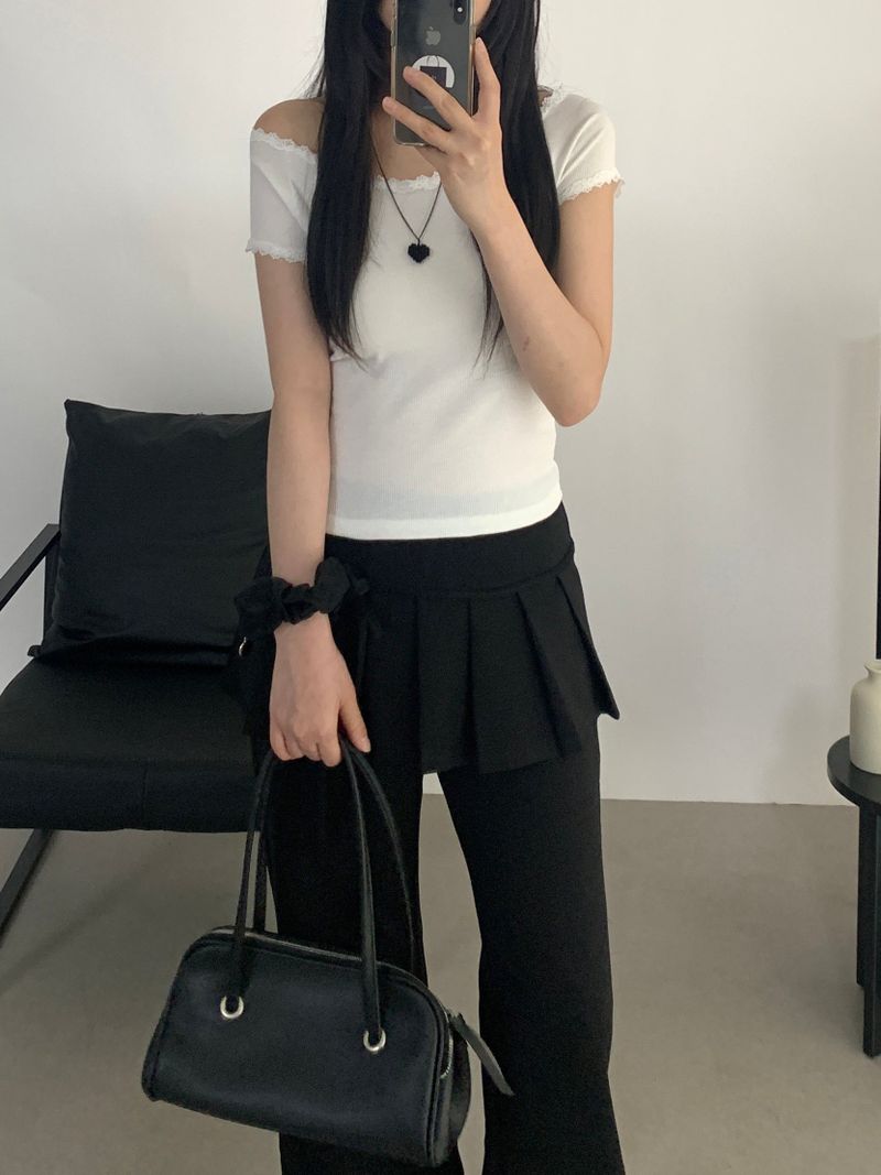 Elliott pleated skirt elastic pants