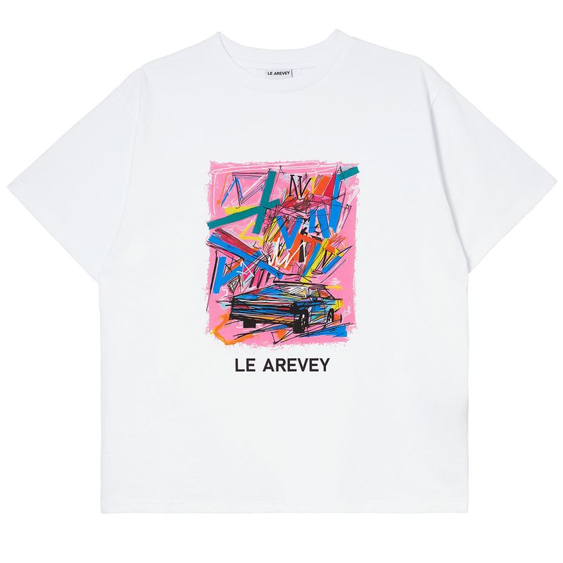LE AREVEY（アルヴェイ）の「LE AREVEY DIFFERENT ROAD T-SHIRT WHITE [WOMAN]（Tops）」