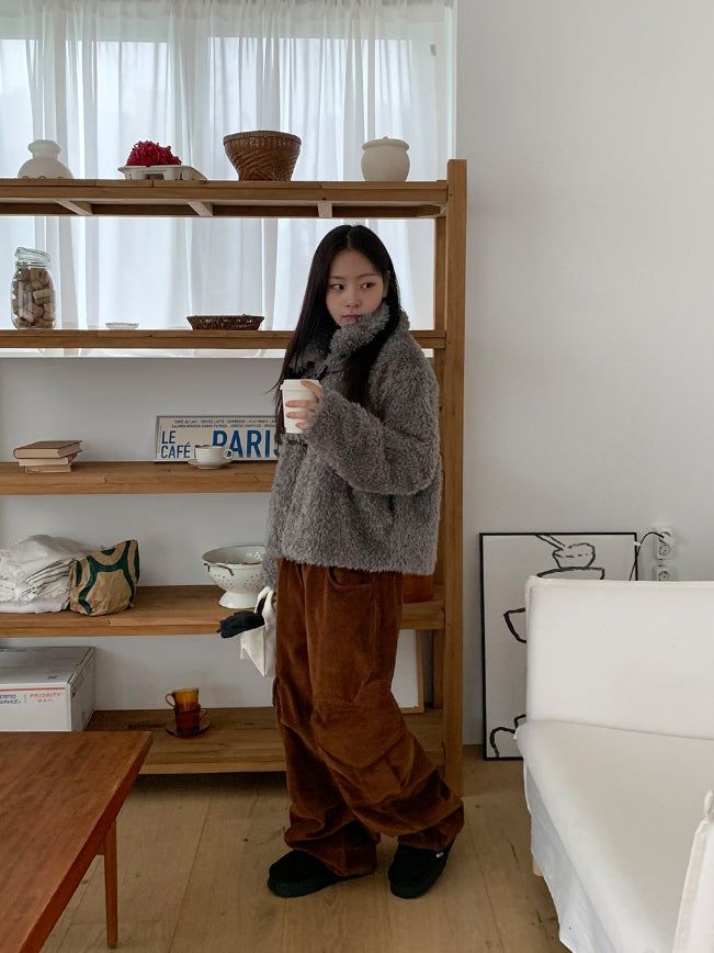 Comta Heart Cargo Corduroy Pants