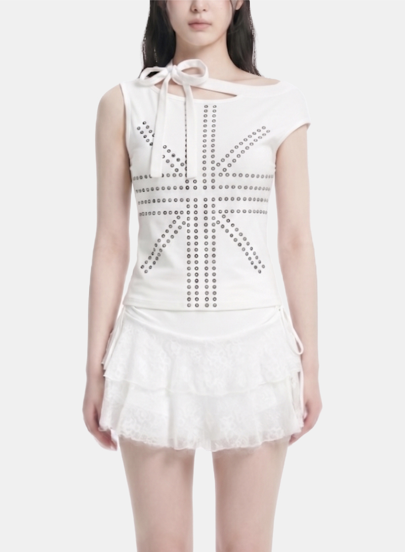 Nua Modern Stud Pattern Top