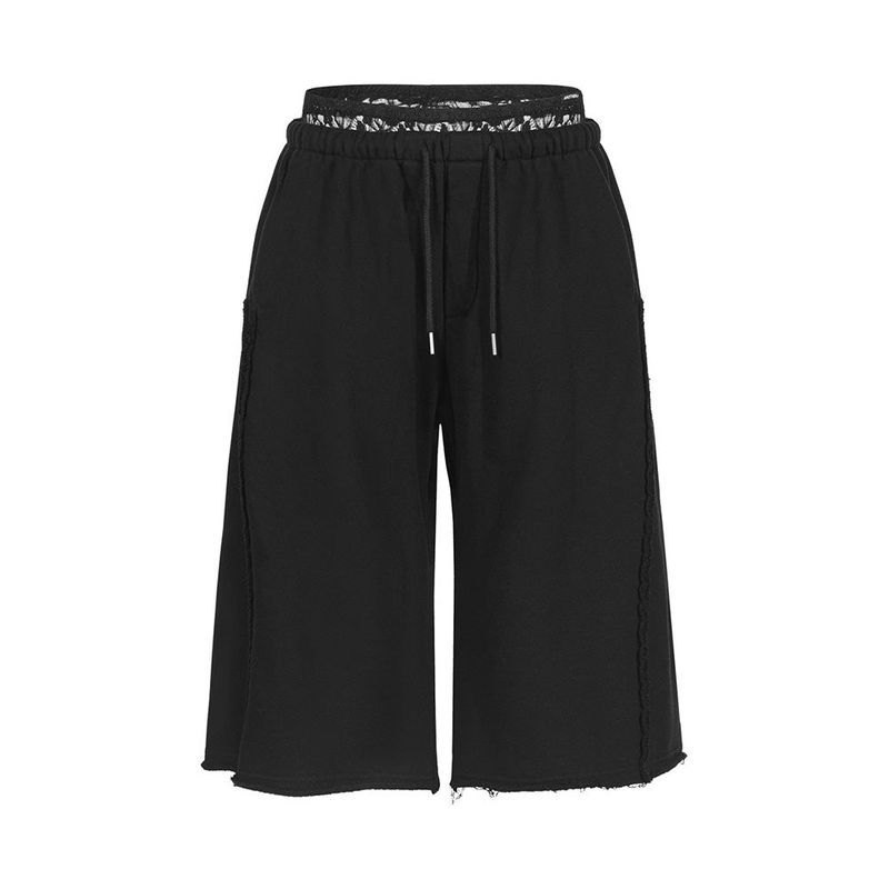 ANOTHERA（アナザーエー）の「LACE LAYERED BERMUDA SHORTS_Black（Pants）」