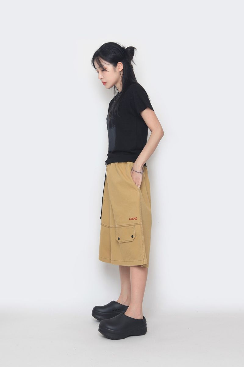 Stone Local Belt Bermuda Pants