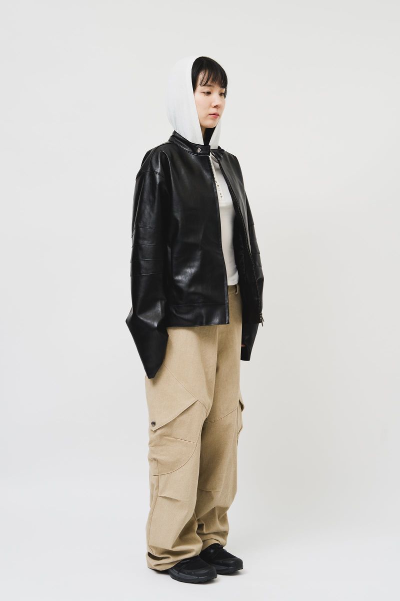 (W) Roa Stud Hooded Top (3color)