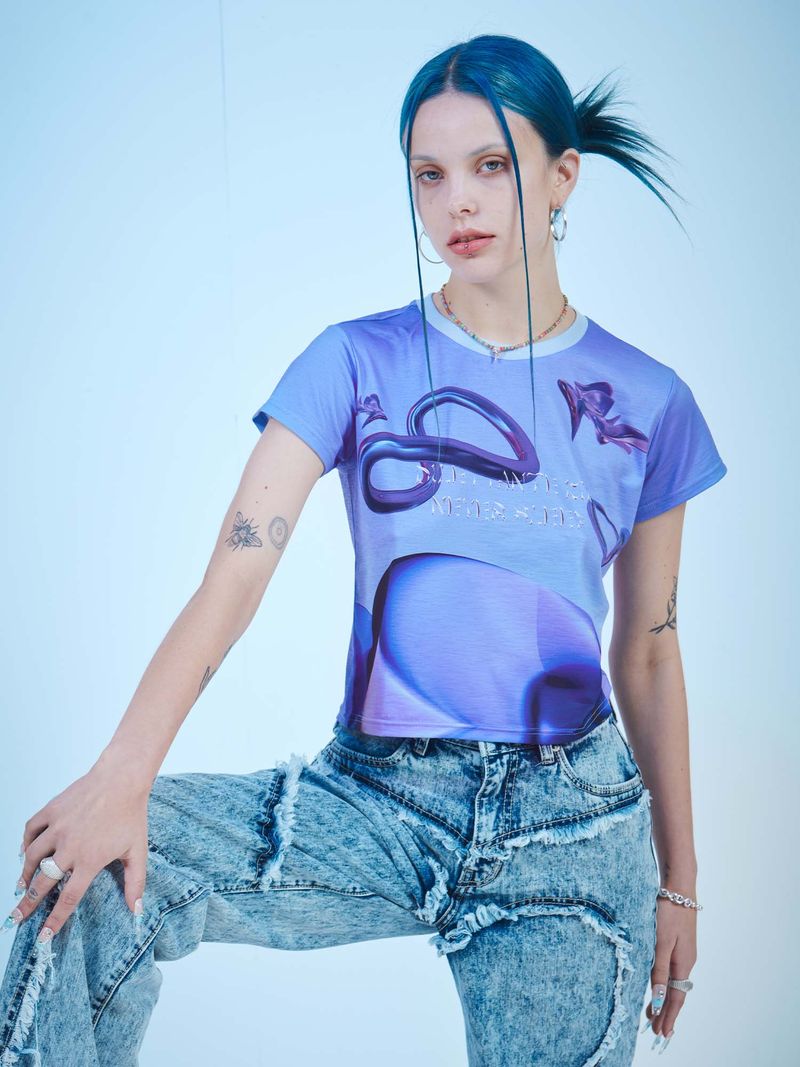 DILETTANTISME（ディレッタンティズム）の「PURPLE DREAM CROP T（Tops）」