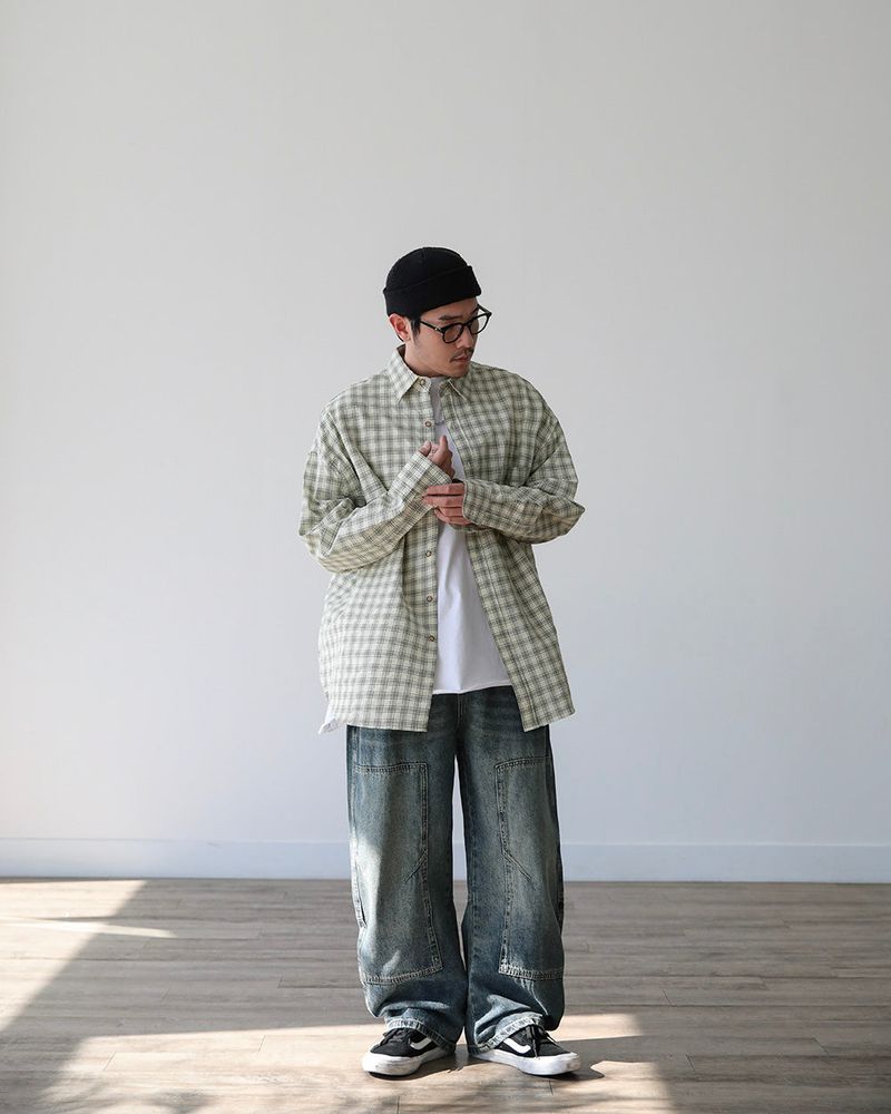AC EMBOSSED CHECKERED SHIRT