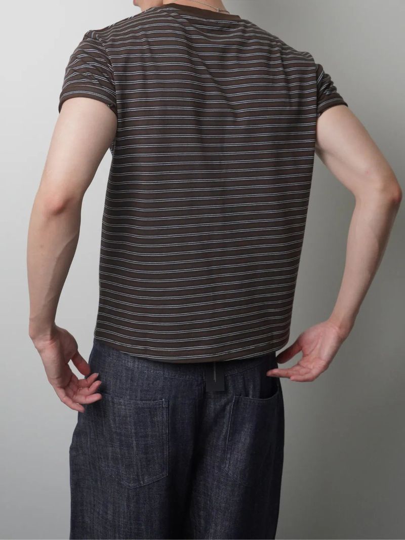 TP9 Slim-Fit Cropped Striped Top