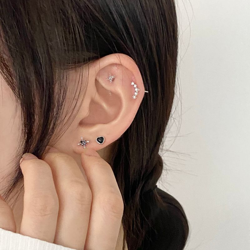 [4 set] glitter piercing set