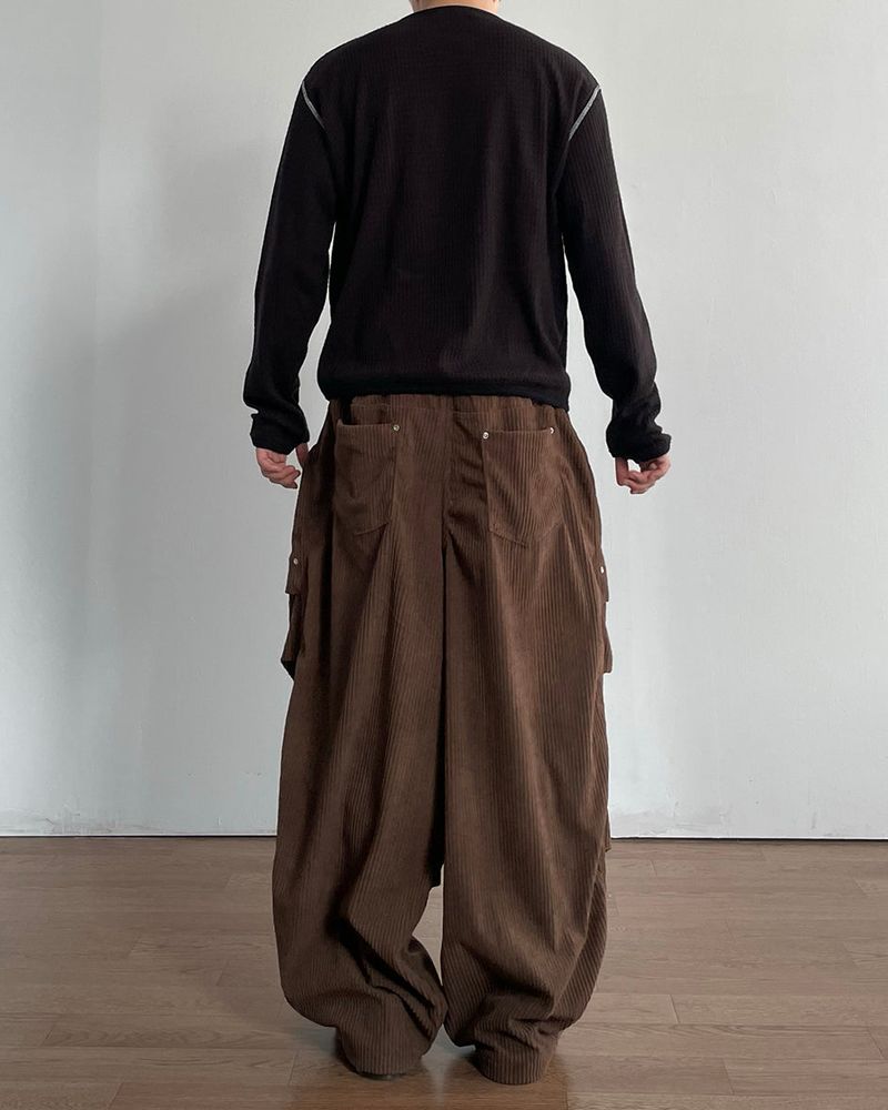 Crip Rivet Corduroy Pants