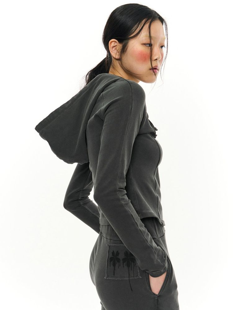 Patch Slim Lounge Pants _ Dark Grey