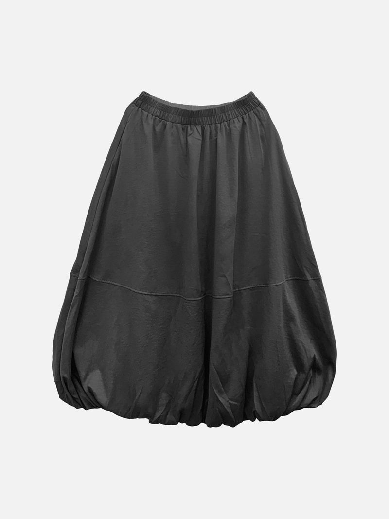 Polar Cream Suede Balloon Skirt (4c)
