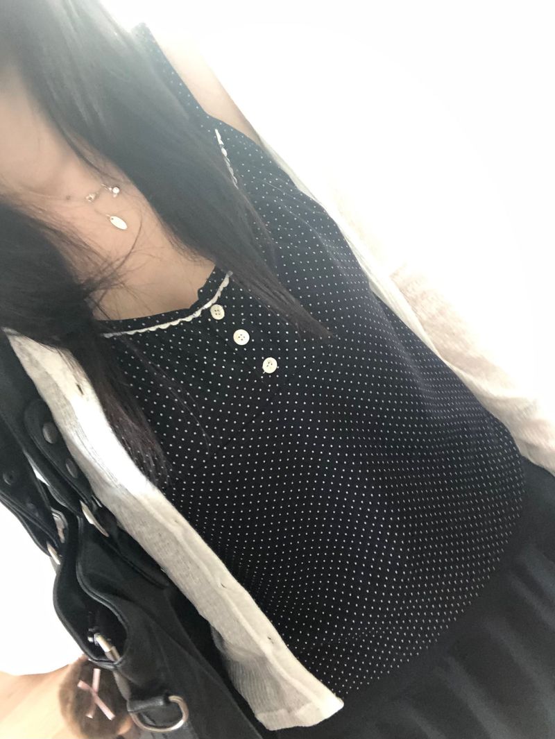 Dot Shirring Sleeveless (3 colors)