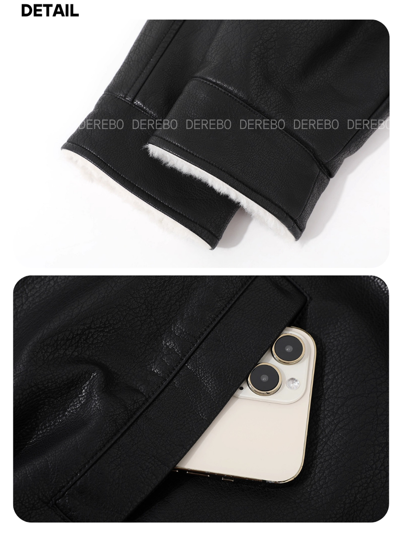 Old Money Stand All-Time Leather Jacket (Winter Fleece)