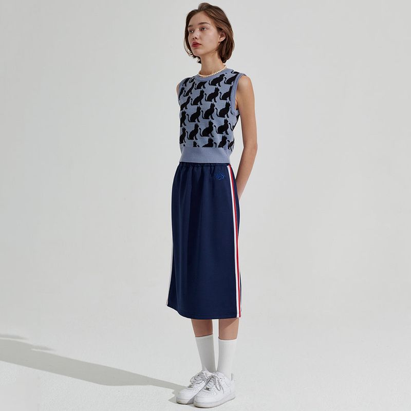 Side band Long Skirt