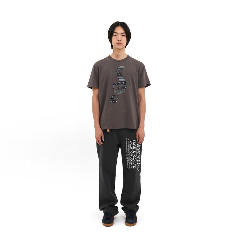 S CLEF BANDANA TEE (CHARCOAL)