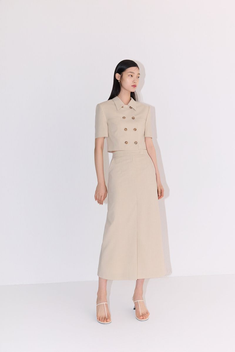NO.27 SKIRT - BEIGE