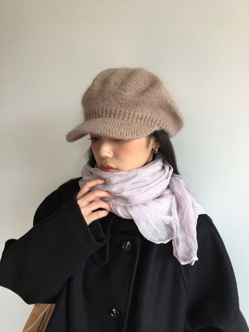 Angora Knit Beret (3color)