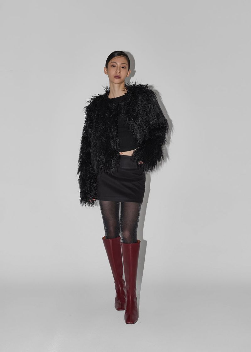 BLACKUP（ブラックアップ）の「[MADE] Zen Pin Brushed Miniskirt（Skirts）」
