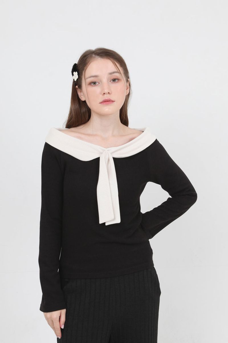 cattline(カトリーヌ)の「tweed pearl flower fur hair pin black(Hair Accessories)」