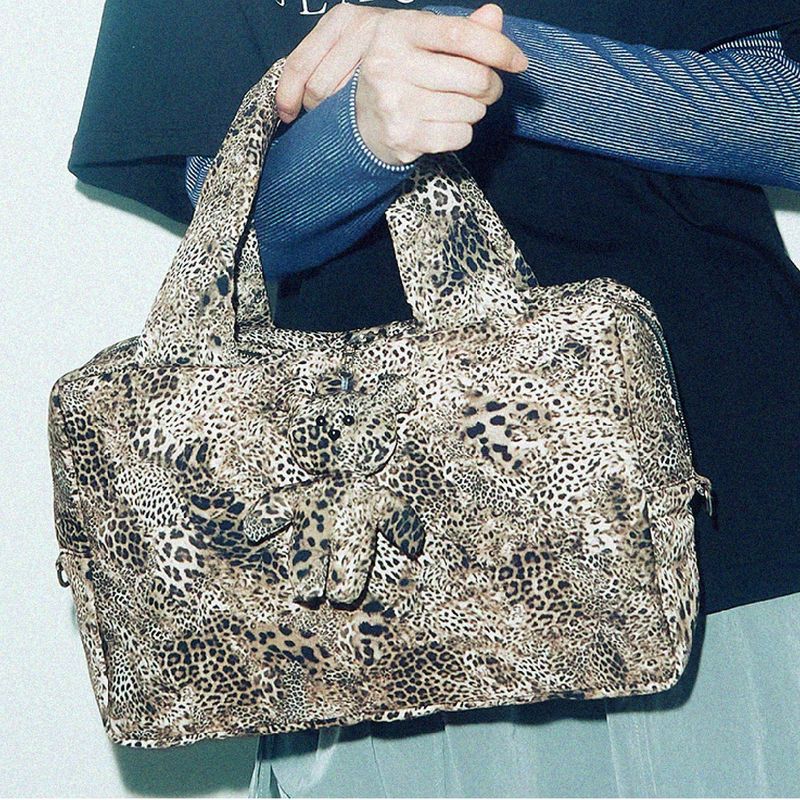 Padding Tote Bag (Leopard)