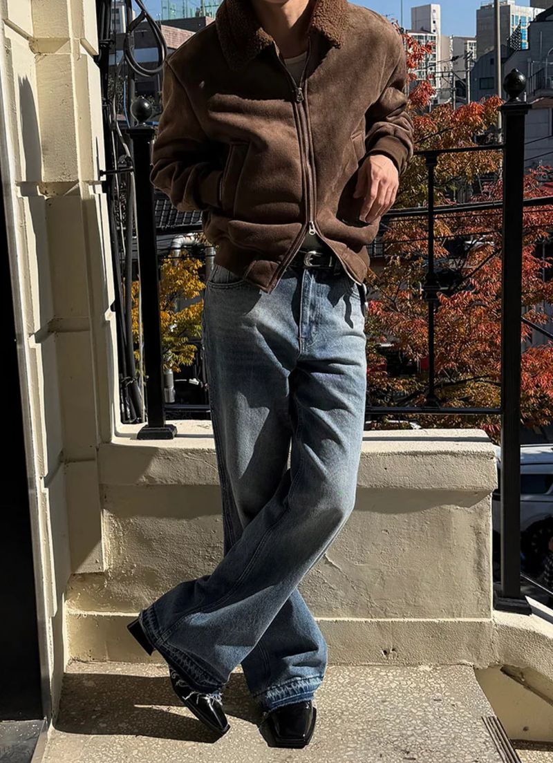 [F/W] Shirring suede mustang(2color)