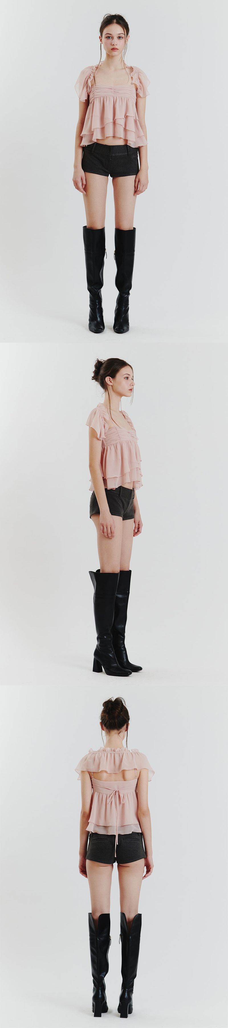 ELLA CAPE BLOUSE pink