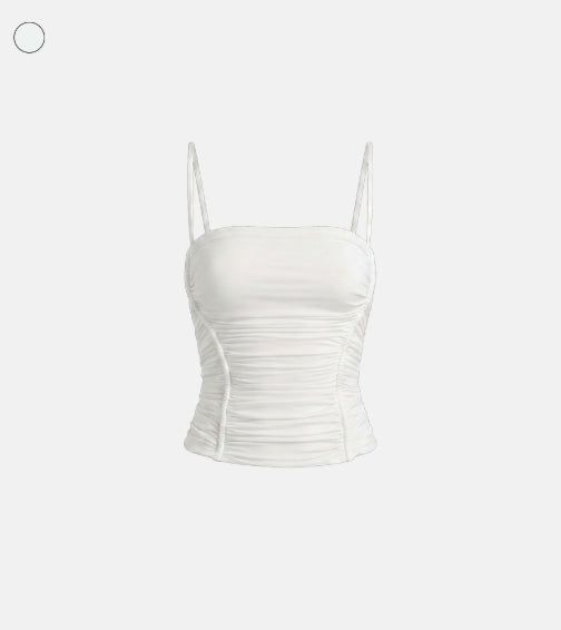 Summary Shirring Sleeveless